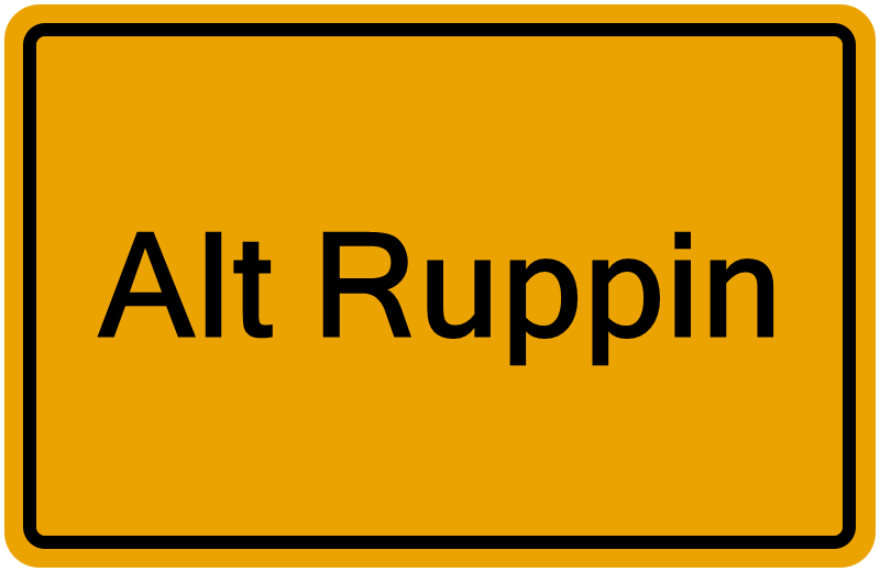 Handelsregisterauszug Alt Ruppin